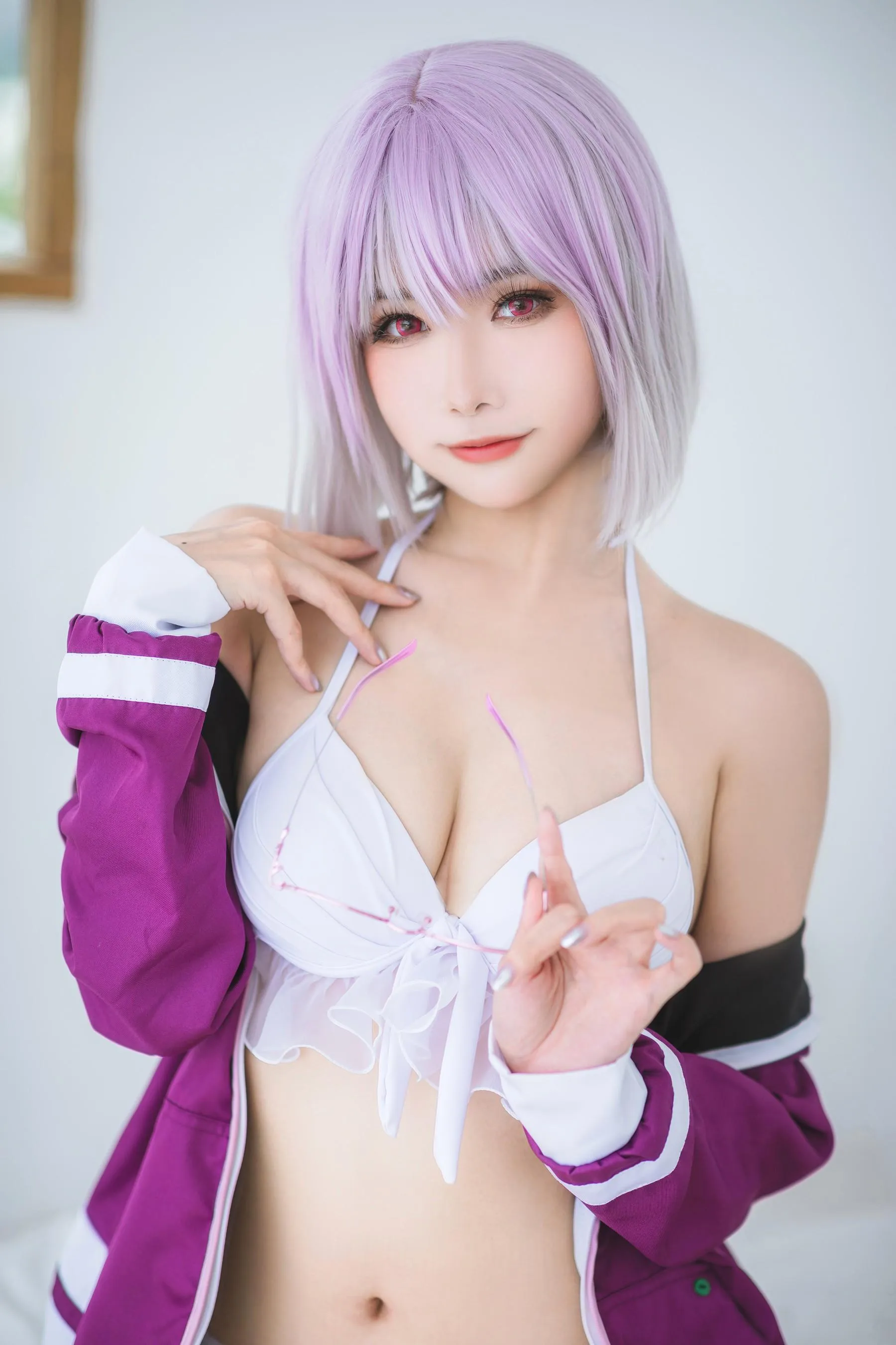 Momoko葵葵 – NO.35 瓜希酱 SSSS.GRIDMAN 宝多六花新条茜 泳装 [55P]插图4